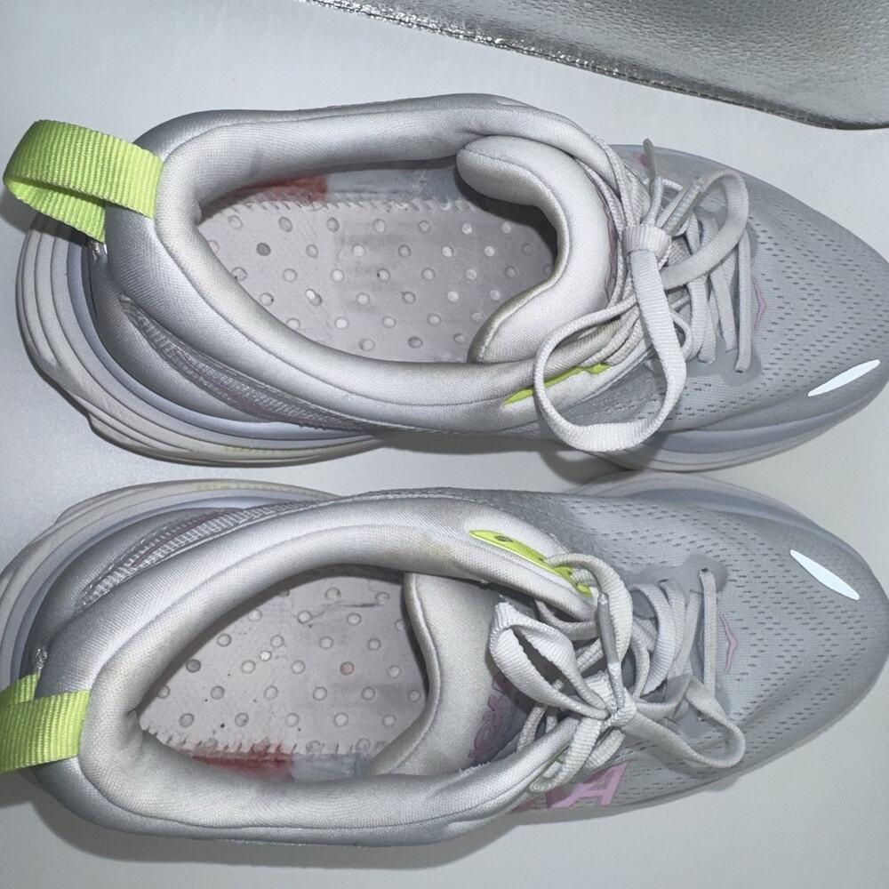 HOKA Bondi 8 Sea Ice Pink Twilight Women’s 9.5B Running Shoes 1127952 SCP - Picture 7 of 16